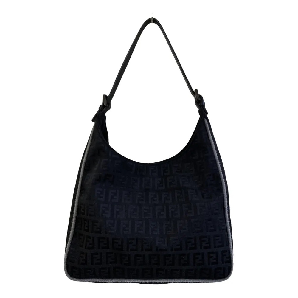 Fendi Black Monogram Zucchini Shoulder Bag